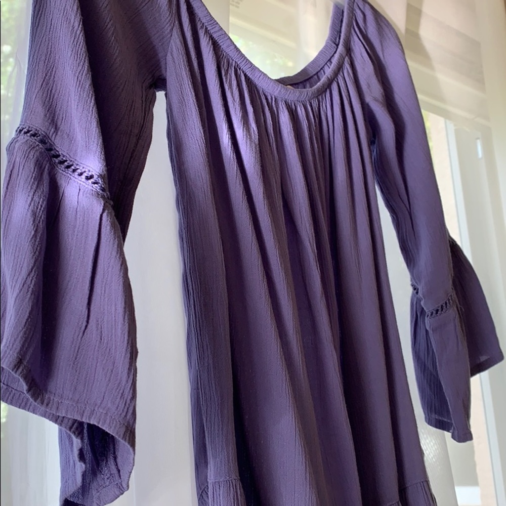 Purple Off the Shoulder Top
